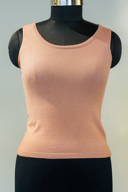 Peach Knitted Top