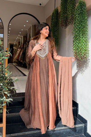 Dakshina Embroidered Anarkali Suit Set