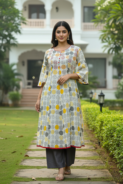 Vara Printed Kurta Set