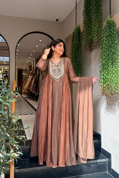 Dakshina Embroidered Anarkali Suit Set