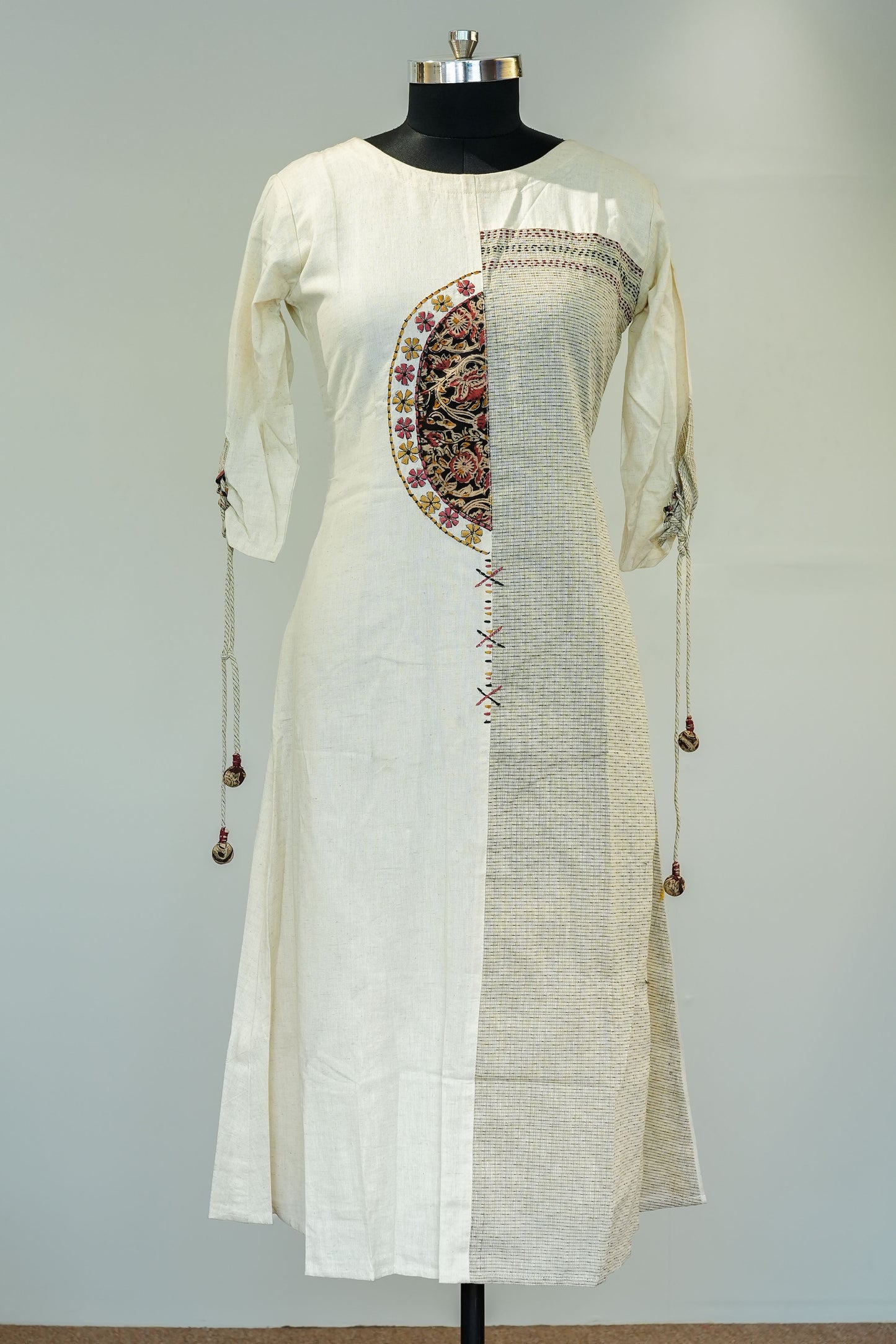 White Thread Work Anarkali