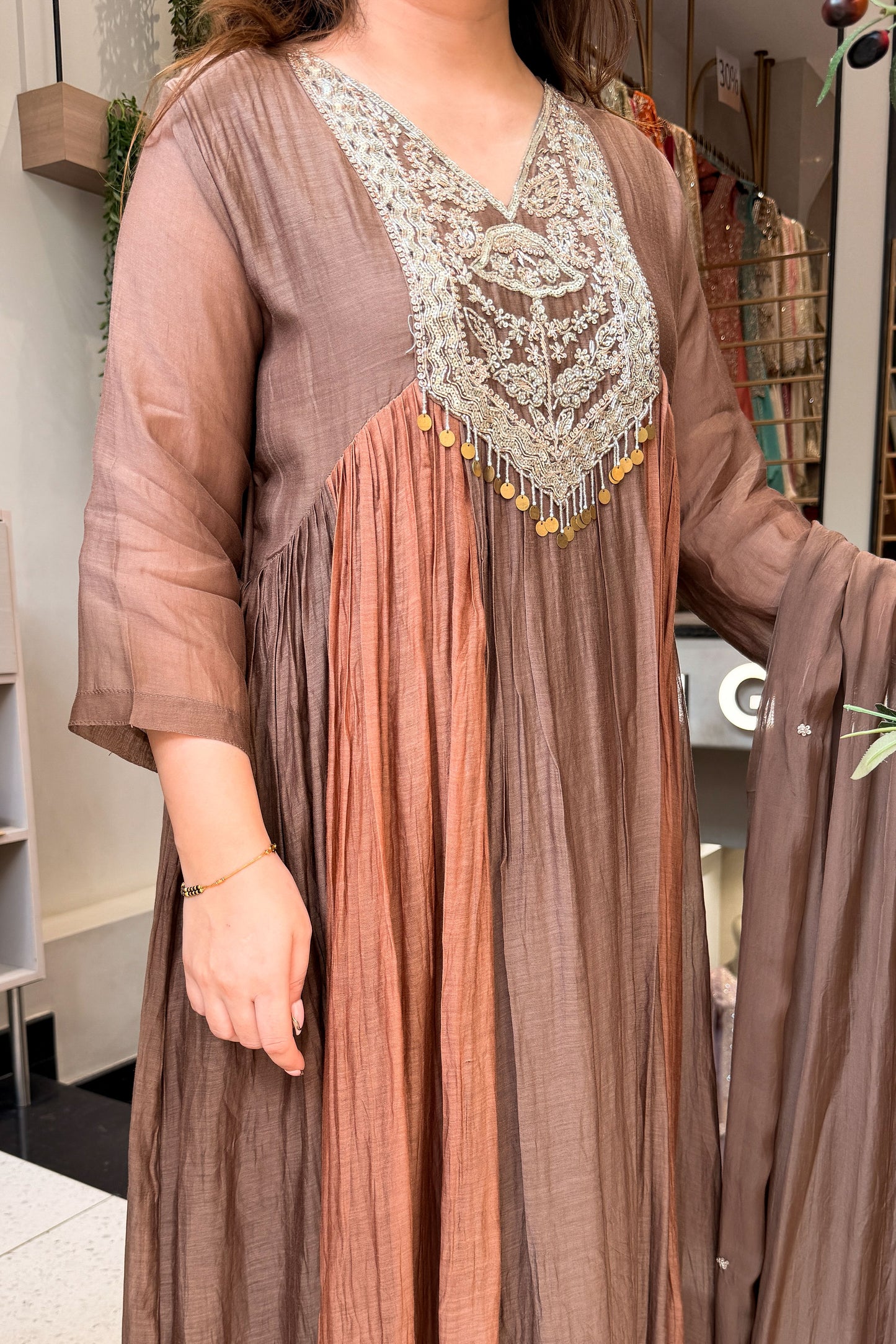Dakshina Embroidered Anarkali Suit Set