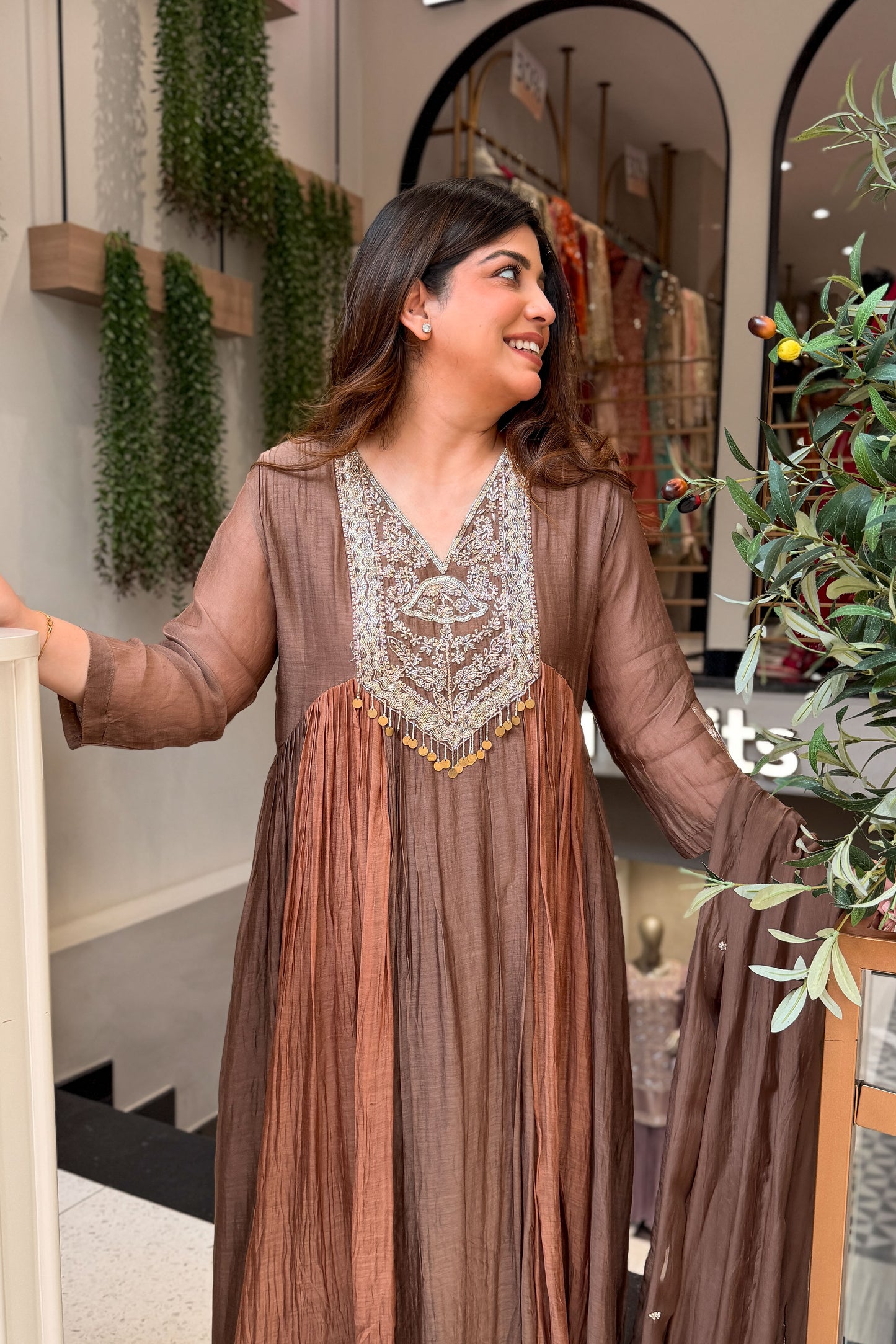 Dakshina Embroidered Anarkali Suit Set