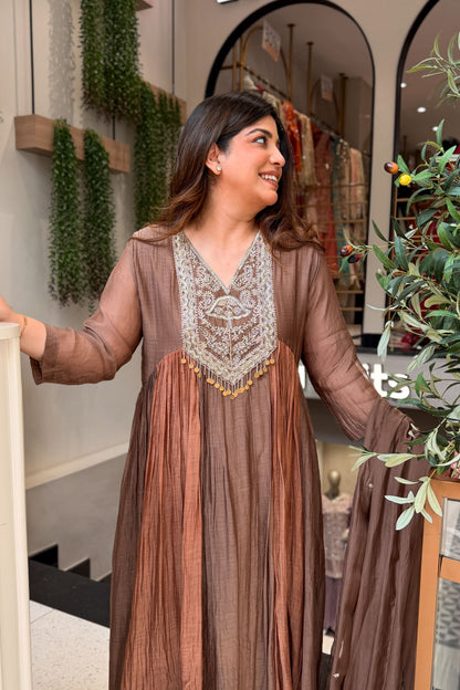 Dakshina Embroidered Anarkali Suit Set