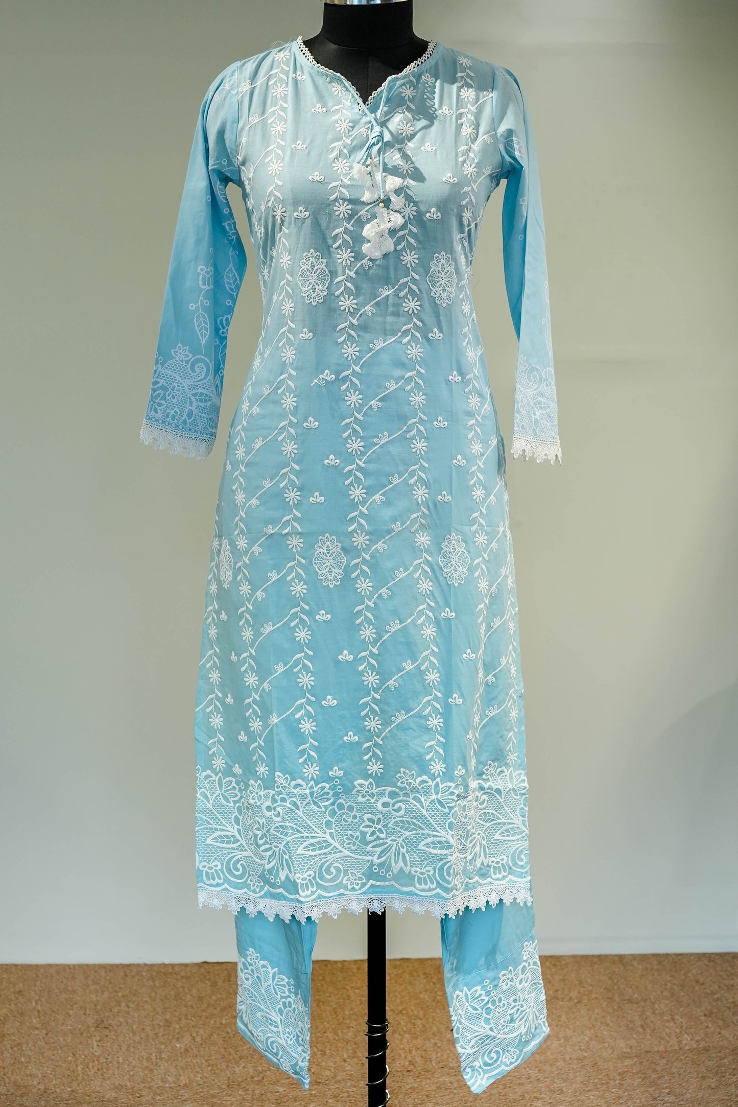 Sawrika Schiffli Work Suit Set