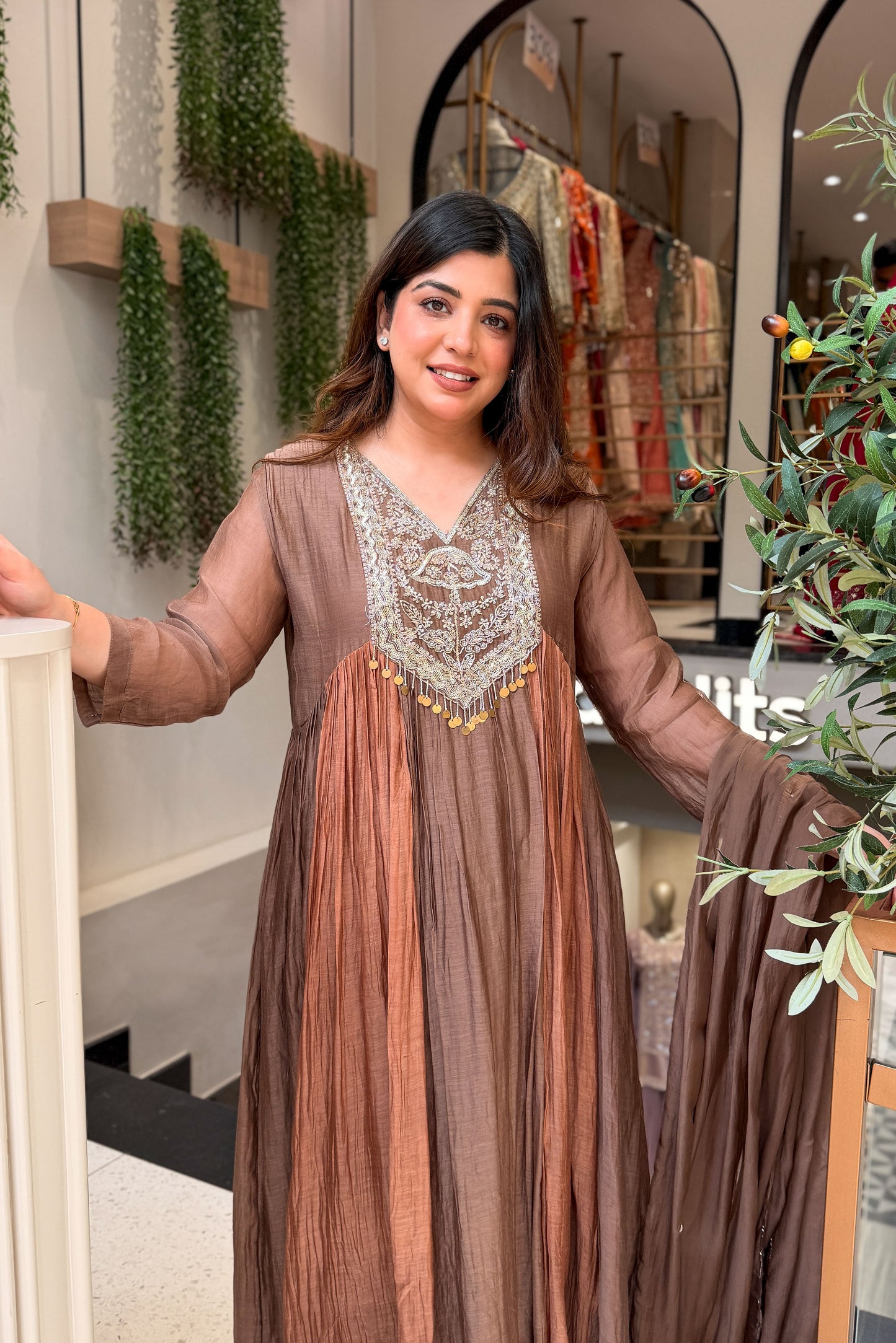 Dakshina Embroidered Anarkali Suit Set
