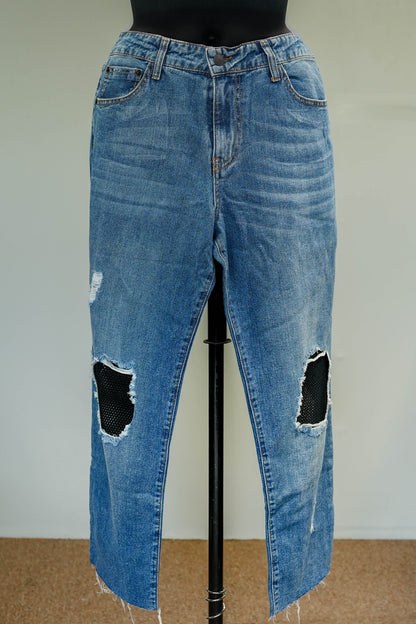 Black Detailing Denim Jeans