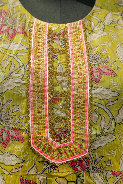 Sabha Floral Printed Anarkali Suit Set