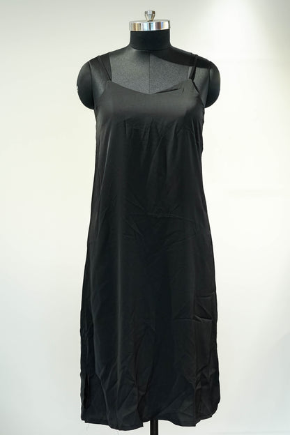 Long Black Slip Dress