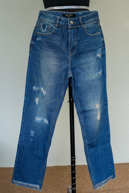 Blue Rugged Jeans
