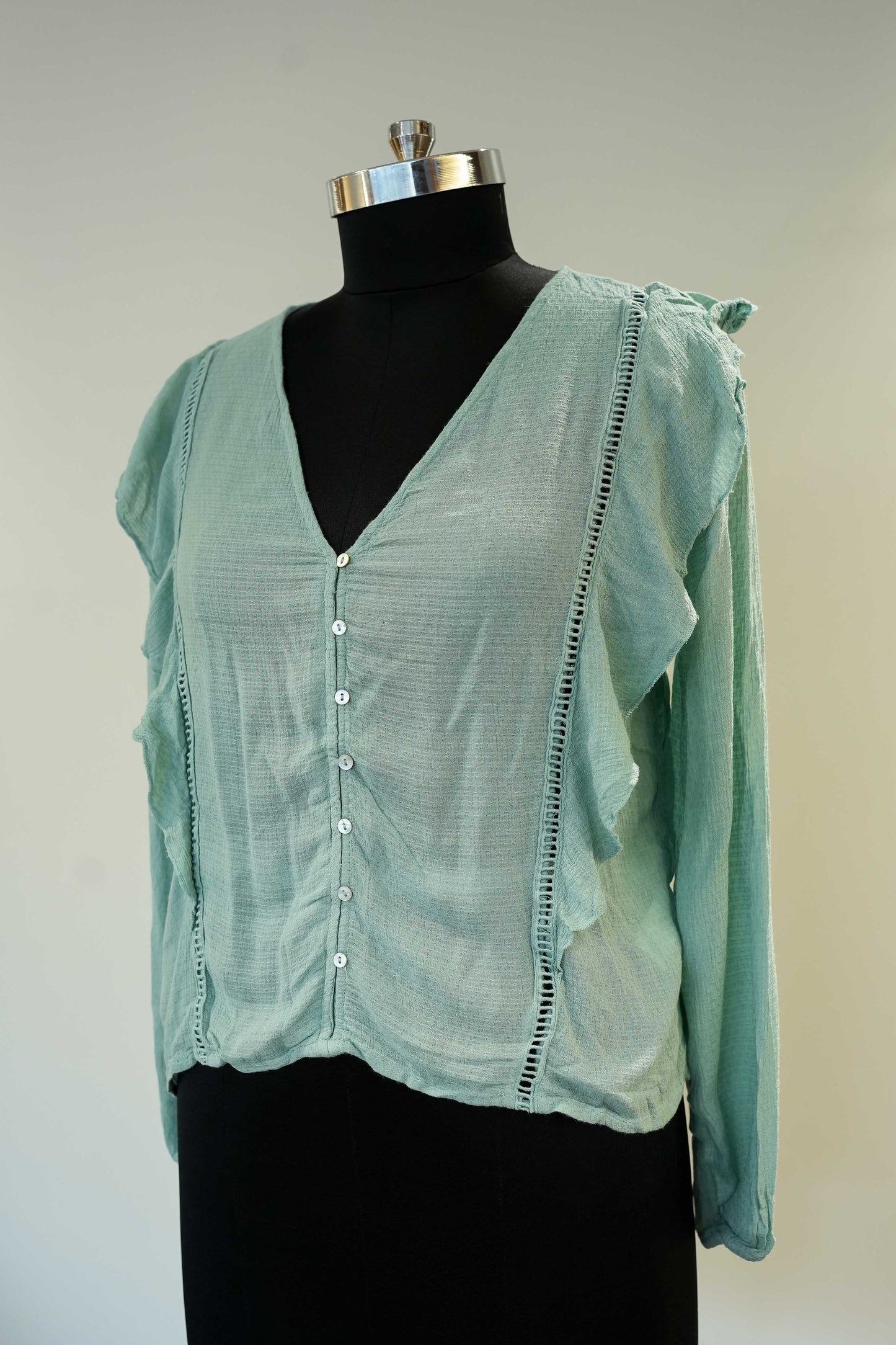 V Neck Full Sleeves Top
