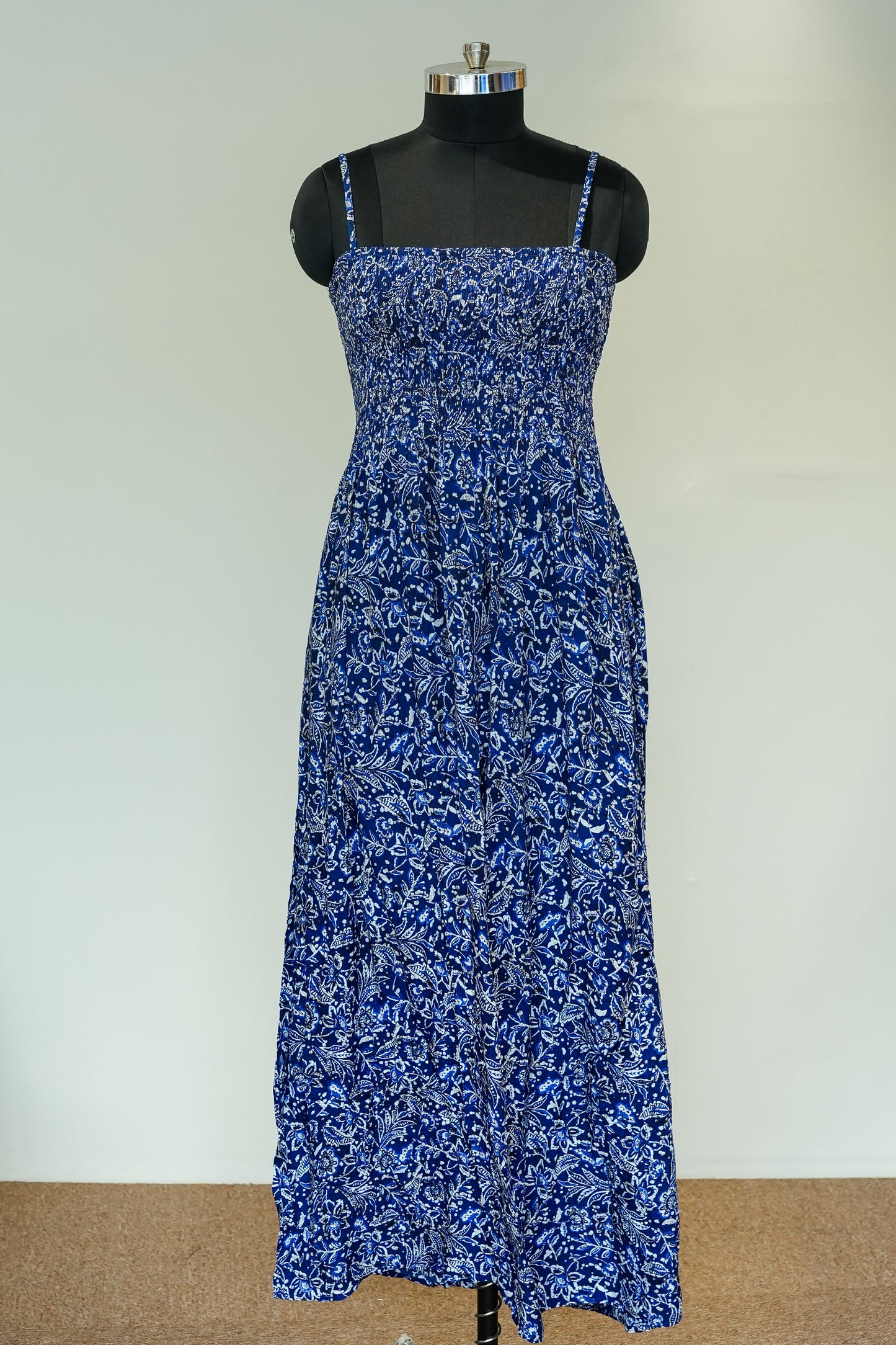 Printed Strappy Long Dress