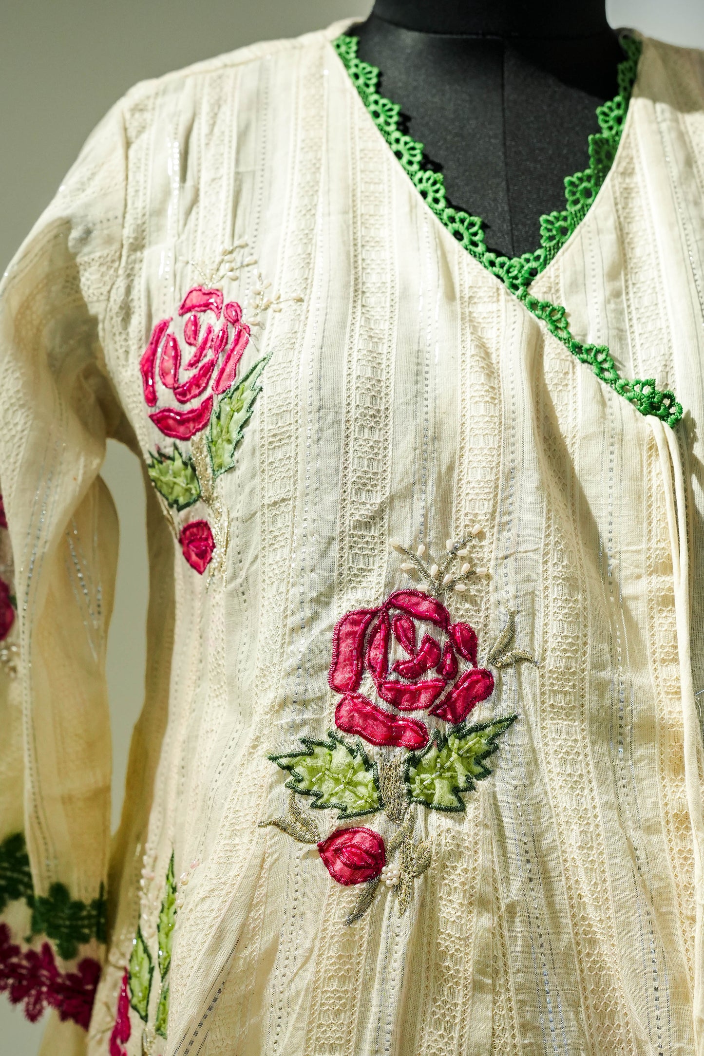 Nehran Off White Sharara Suit Set