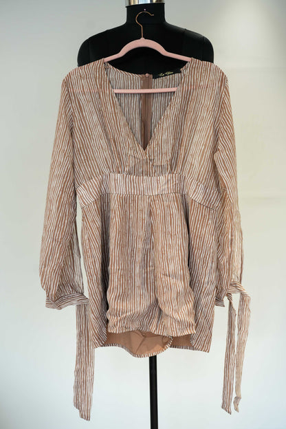 Striped Short Playsuit