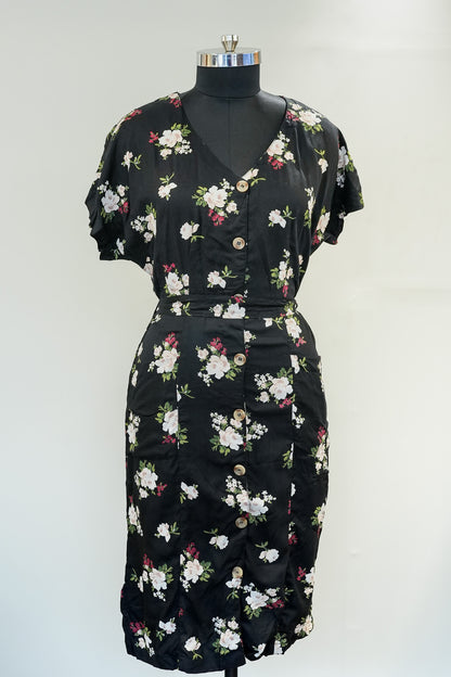 Black Floral Dress