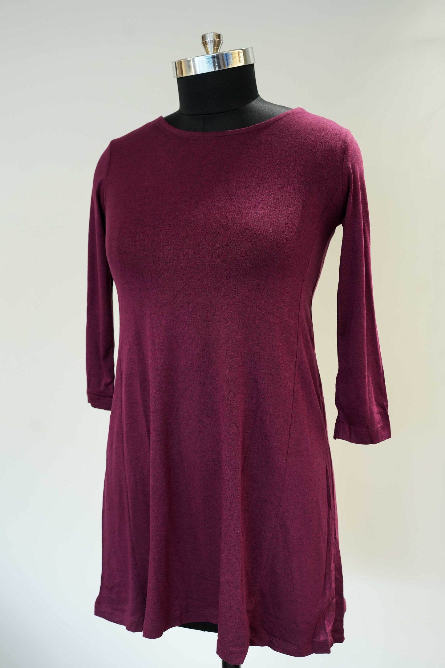 Wine Knitted Dress