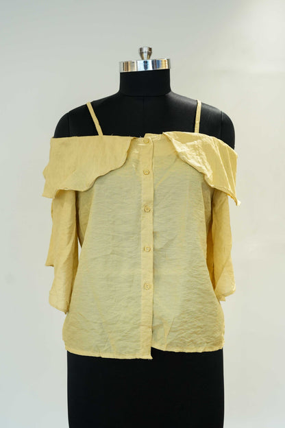 Yellow Off Shoulder Top