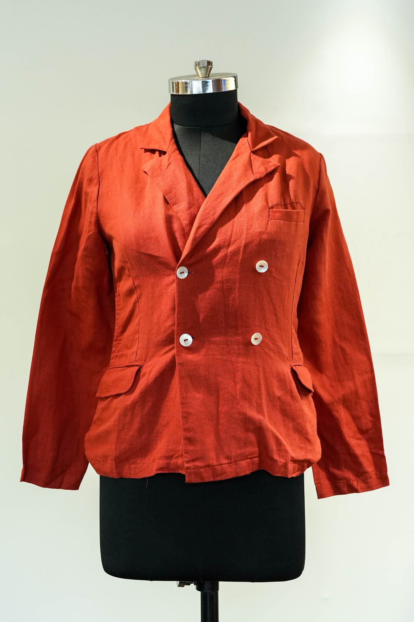 Rust Buttoned Blazer