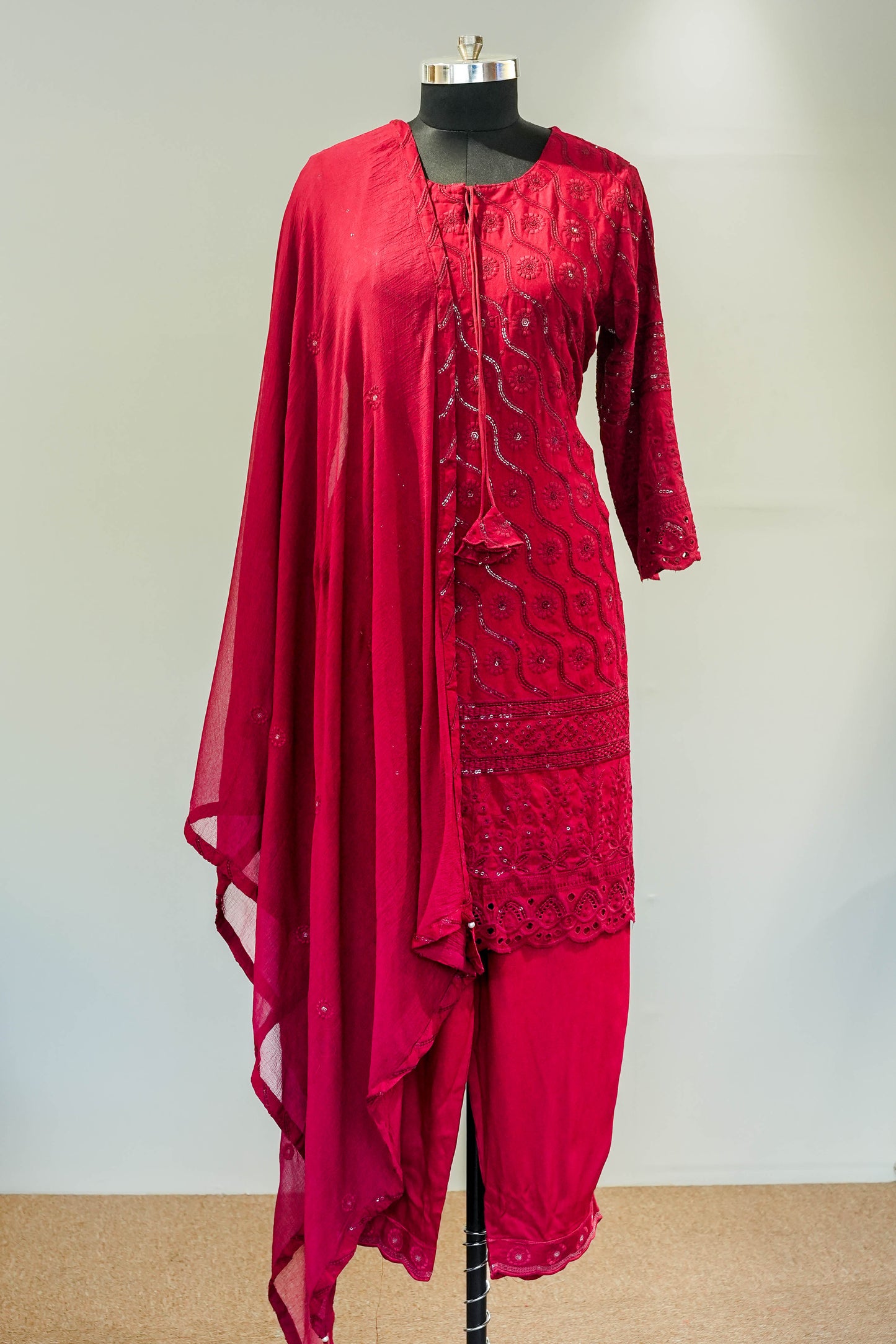 Priyal Sequins Work Suit Set