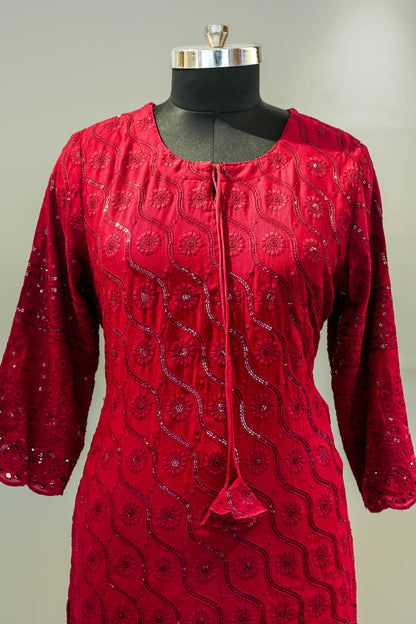 Priyal Sequins Work Suit Set