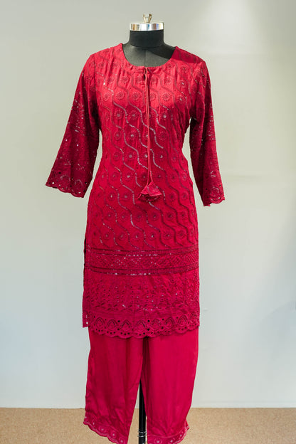 Priyal Sequins Work Suit Set