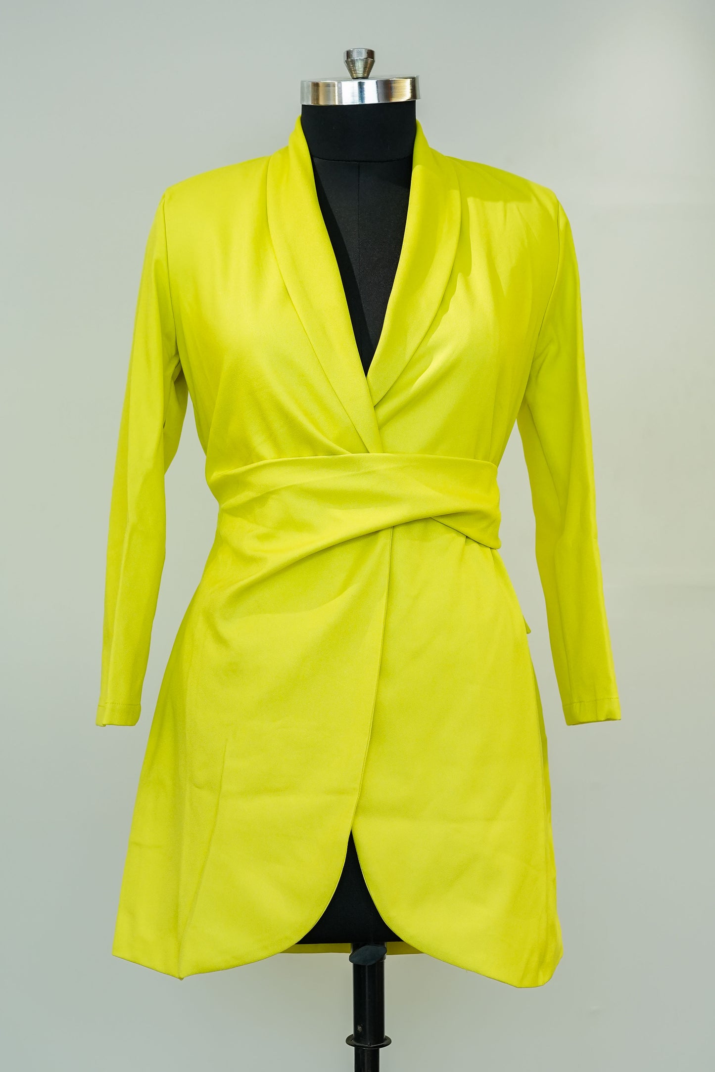Neon Green Blazer Dress