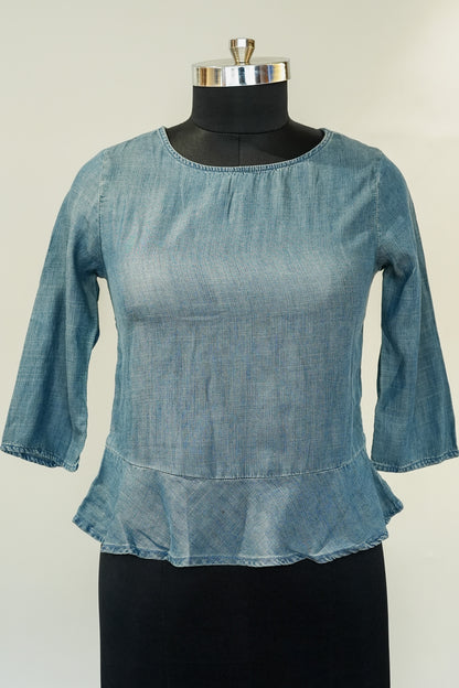 Blue Denim Top