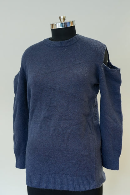 Blue Knitted Sweater