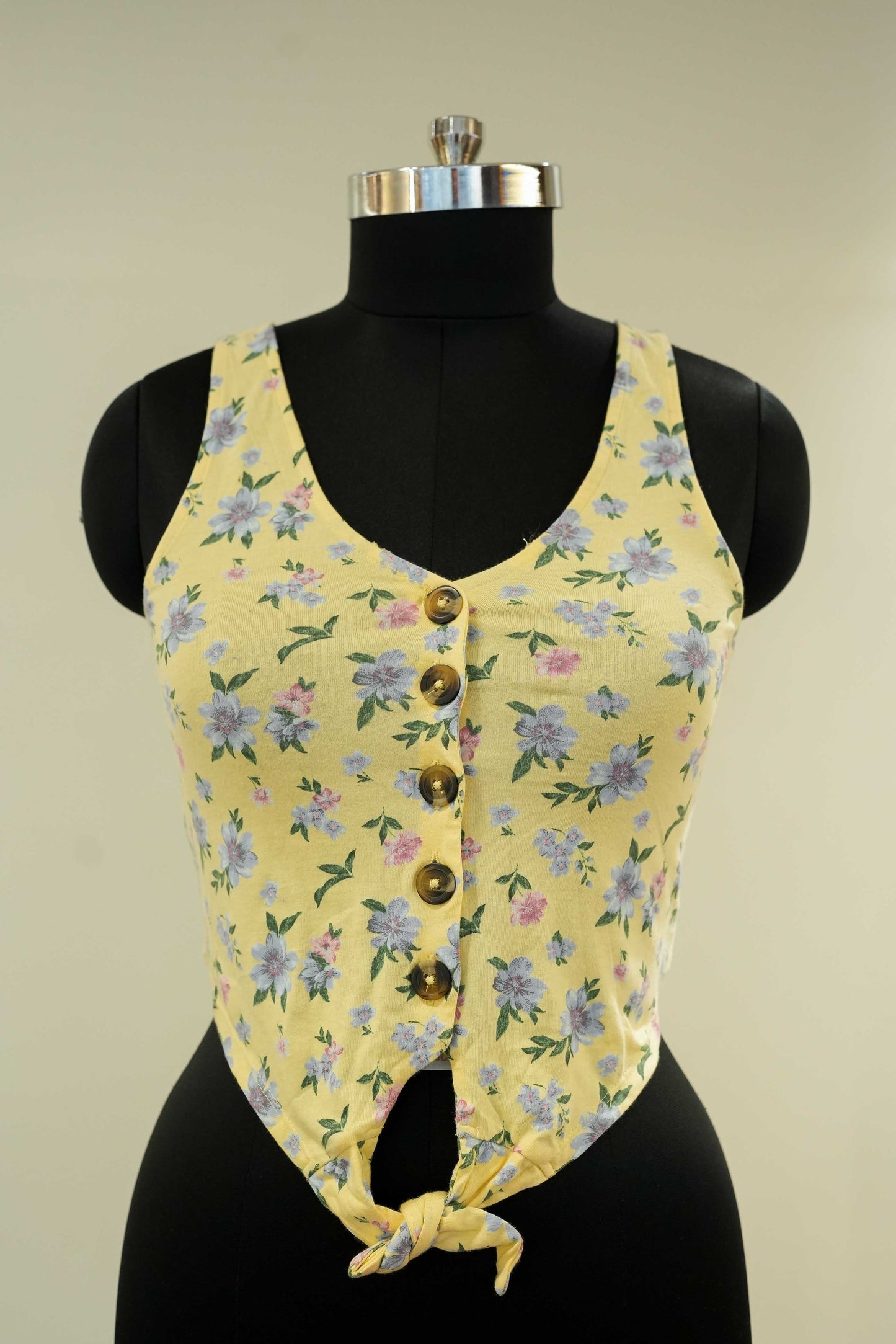 Yellow Floral Top