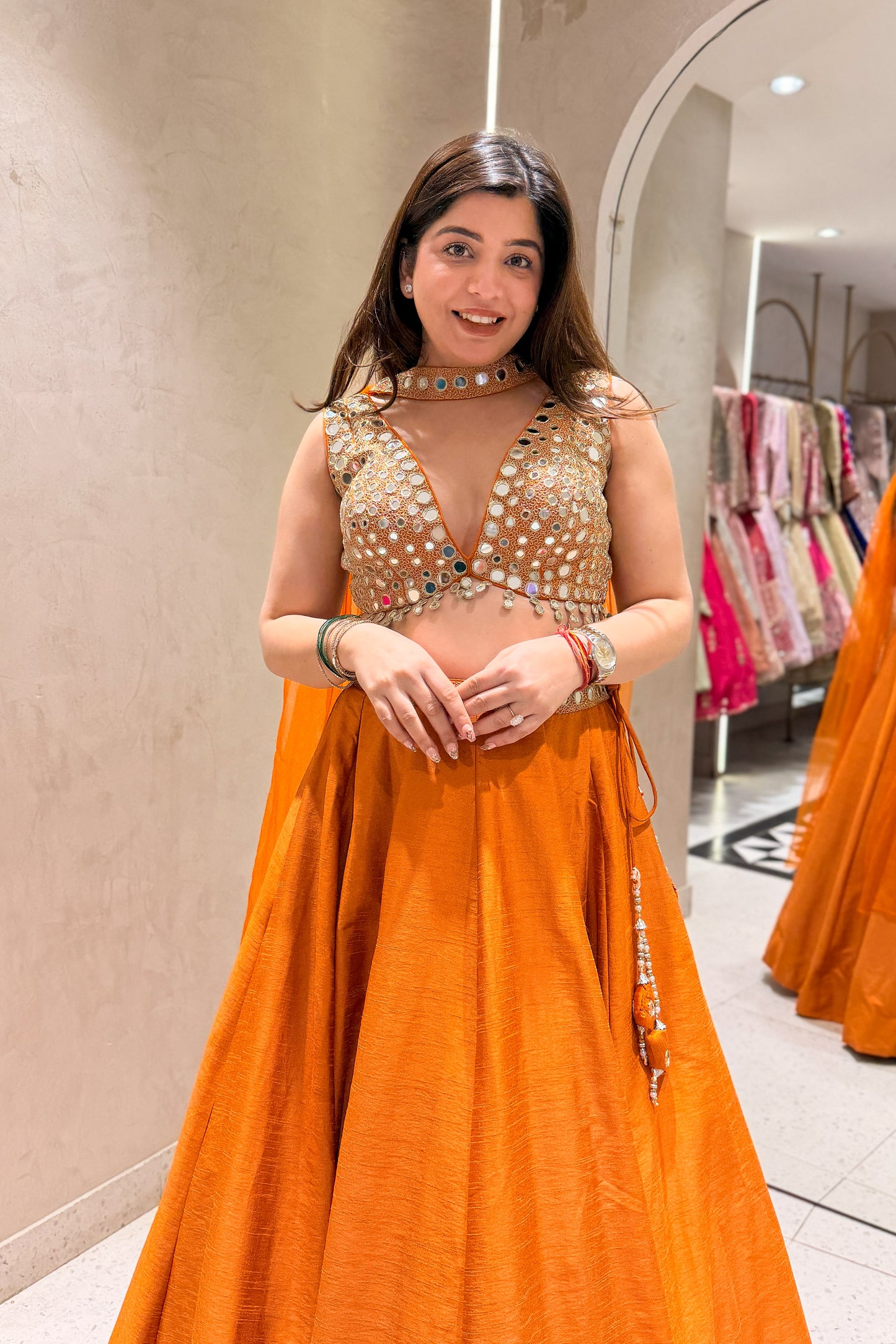 Arisha Hand Embroidered Lehenga