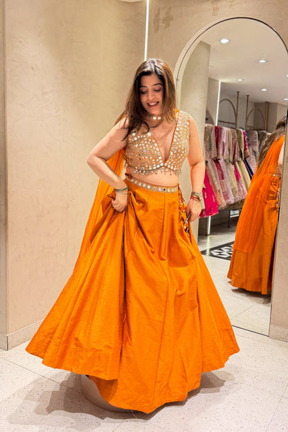 Arisha Hand Embroidered Lehenga