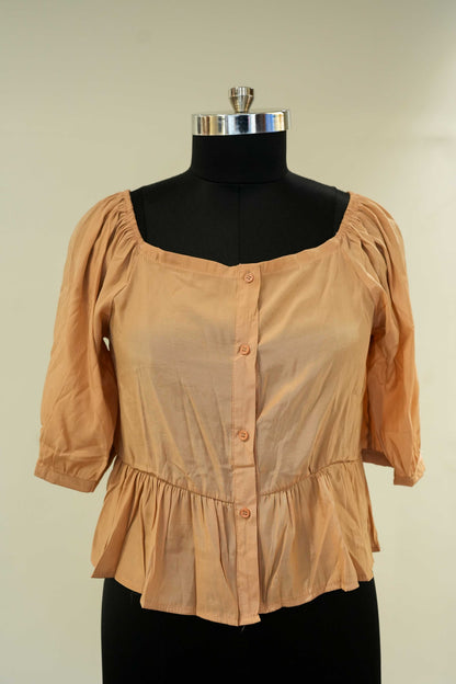 Front Buttoned Top
