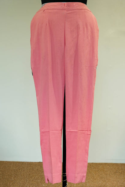 Baby Pink Cotton Pants