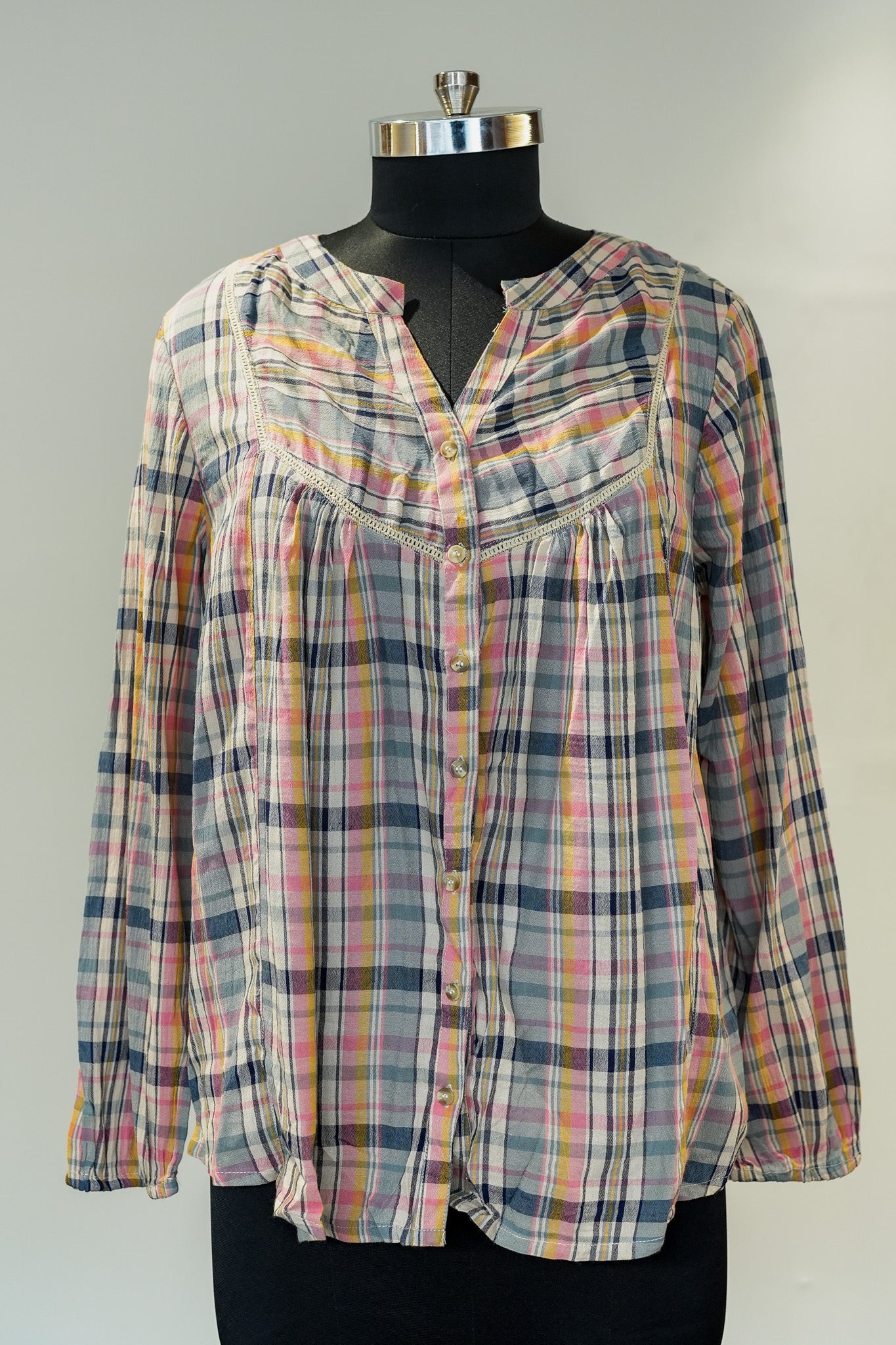 Check Full Sleeves Top