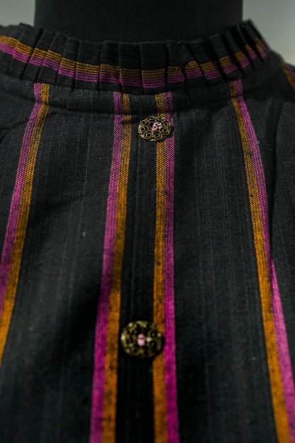 Black Striped Kurta