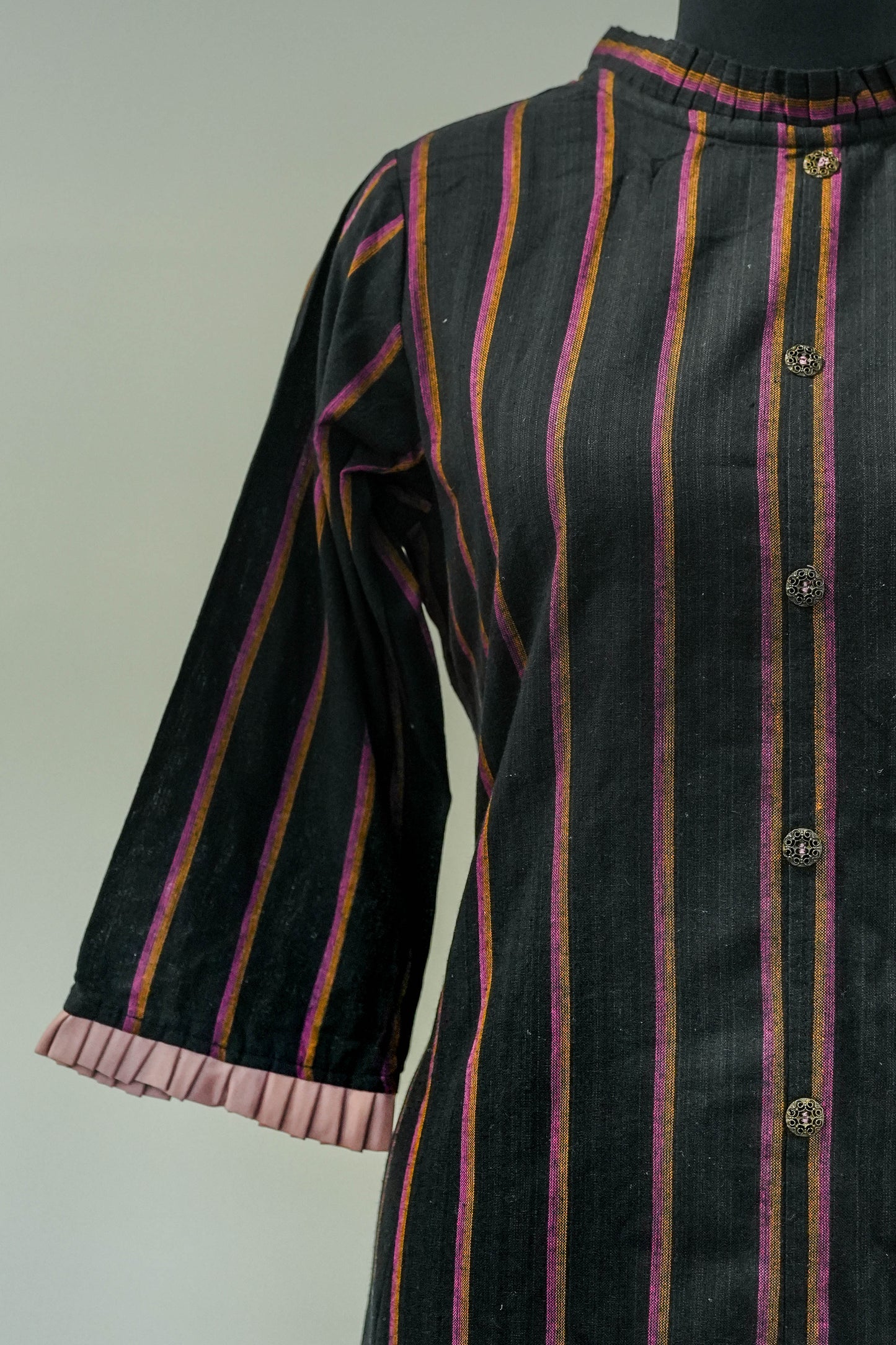 Black Striped Kurta