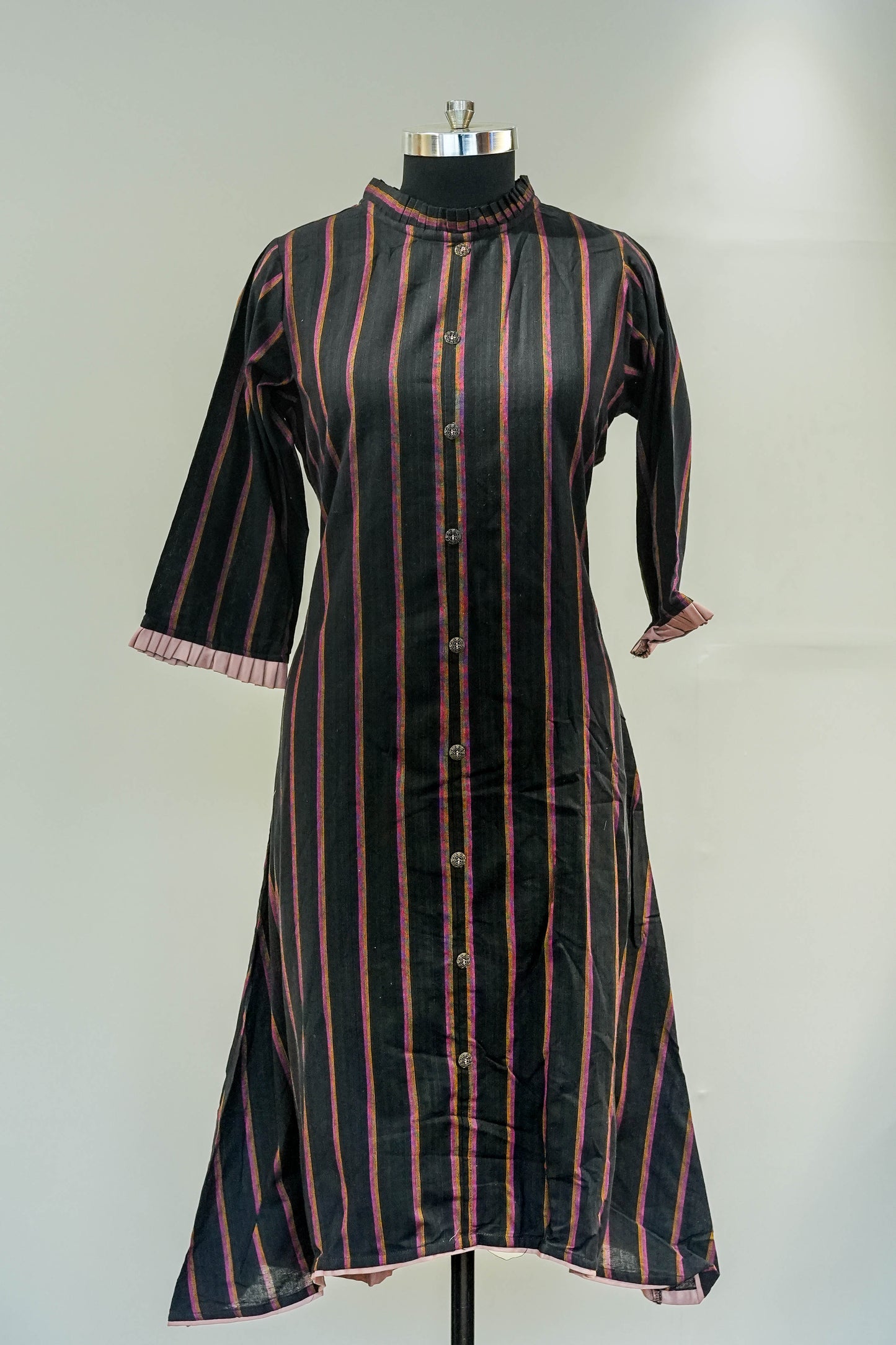 Black Striped Kurta