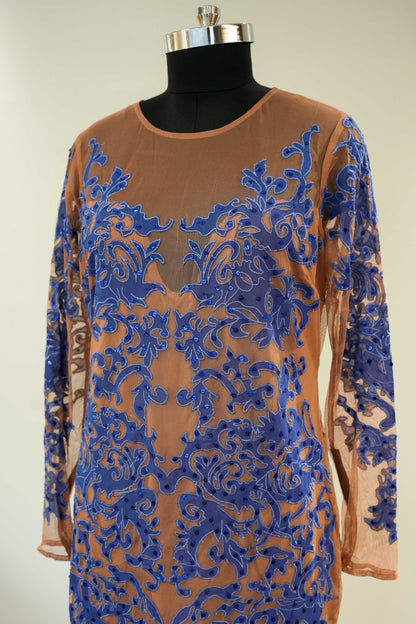 Thread Work Bodycon Dress