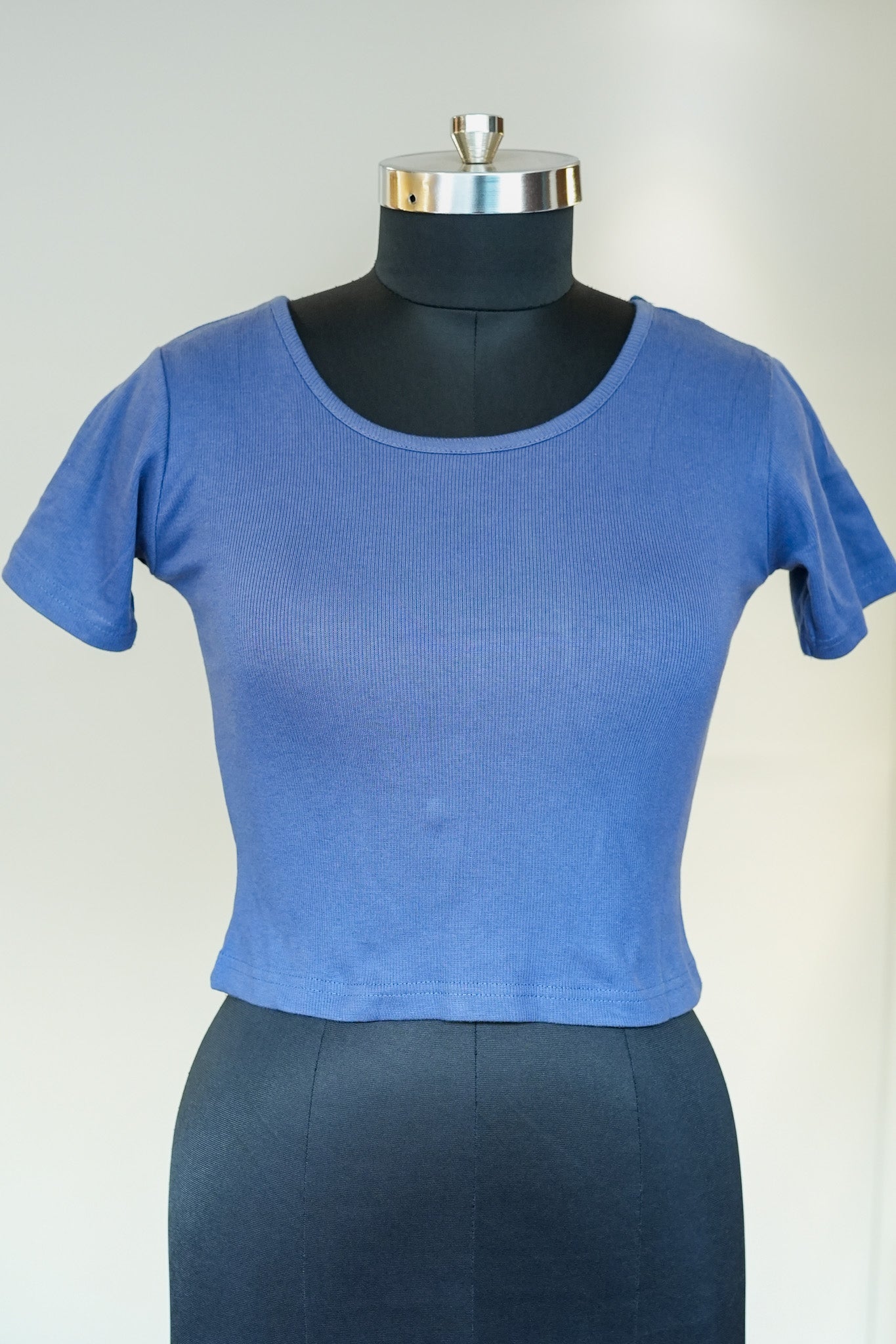 Blue Crop Top