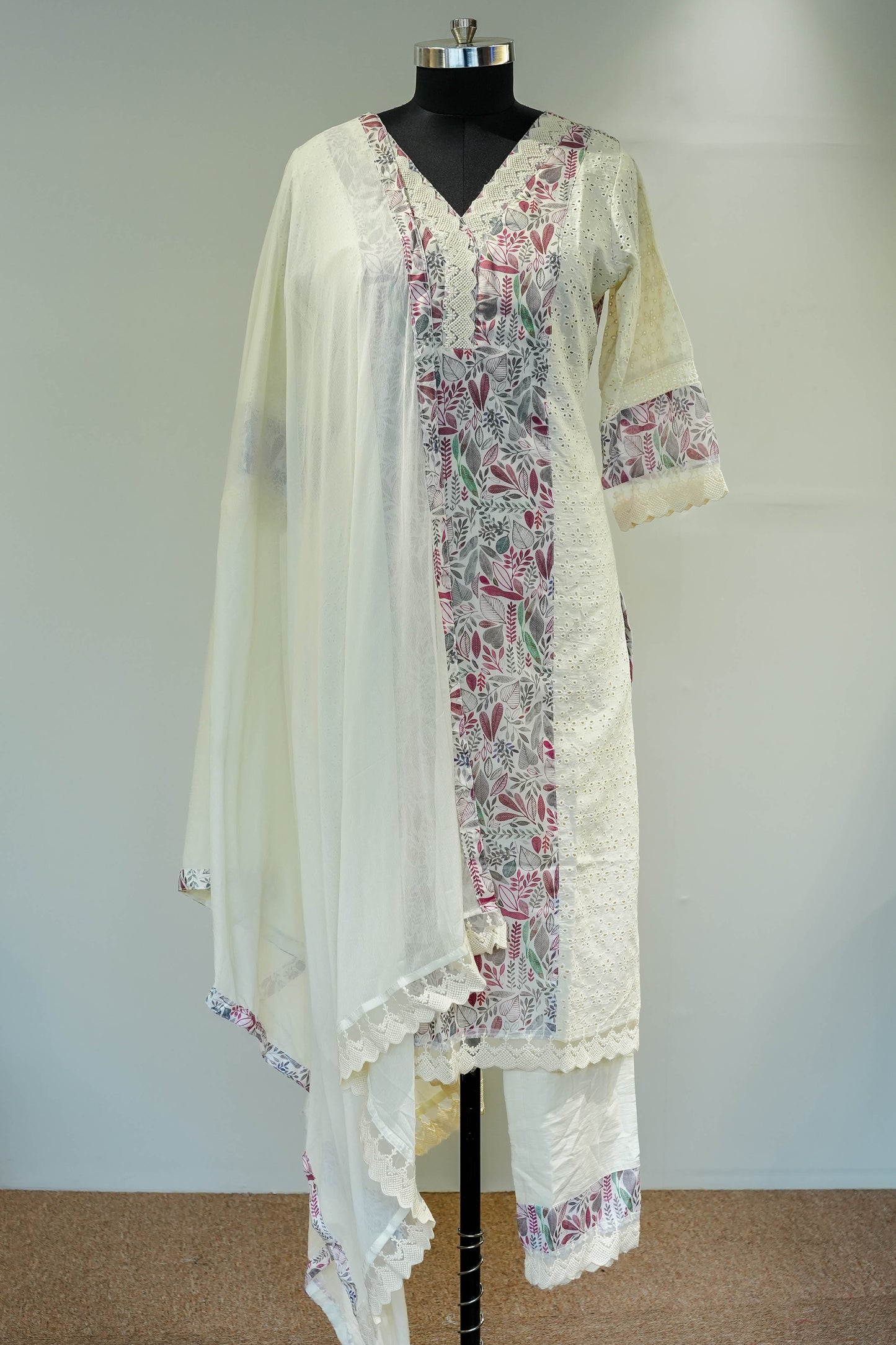 Krushi Floral Embroidered Suit Set