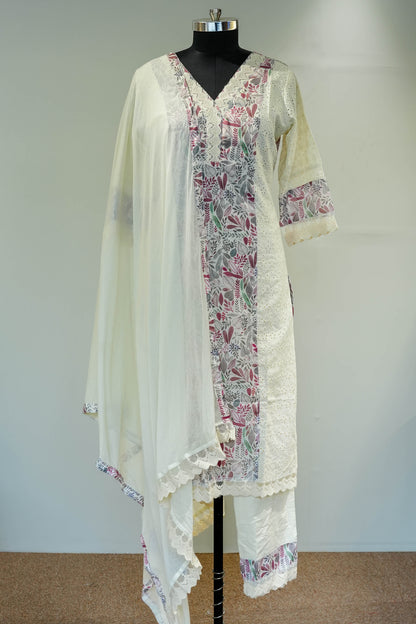 Krushi Floral Embroidered Suit Set