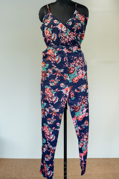 Floral Slip Long Jumpsuit
