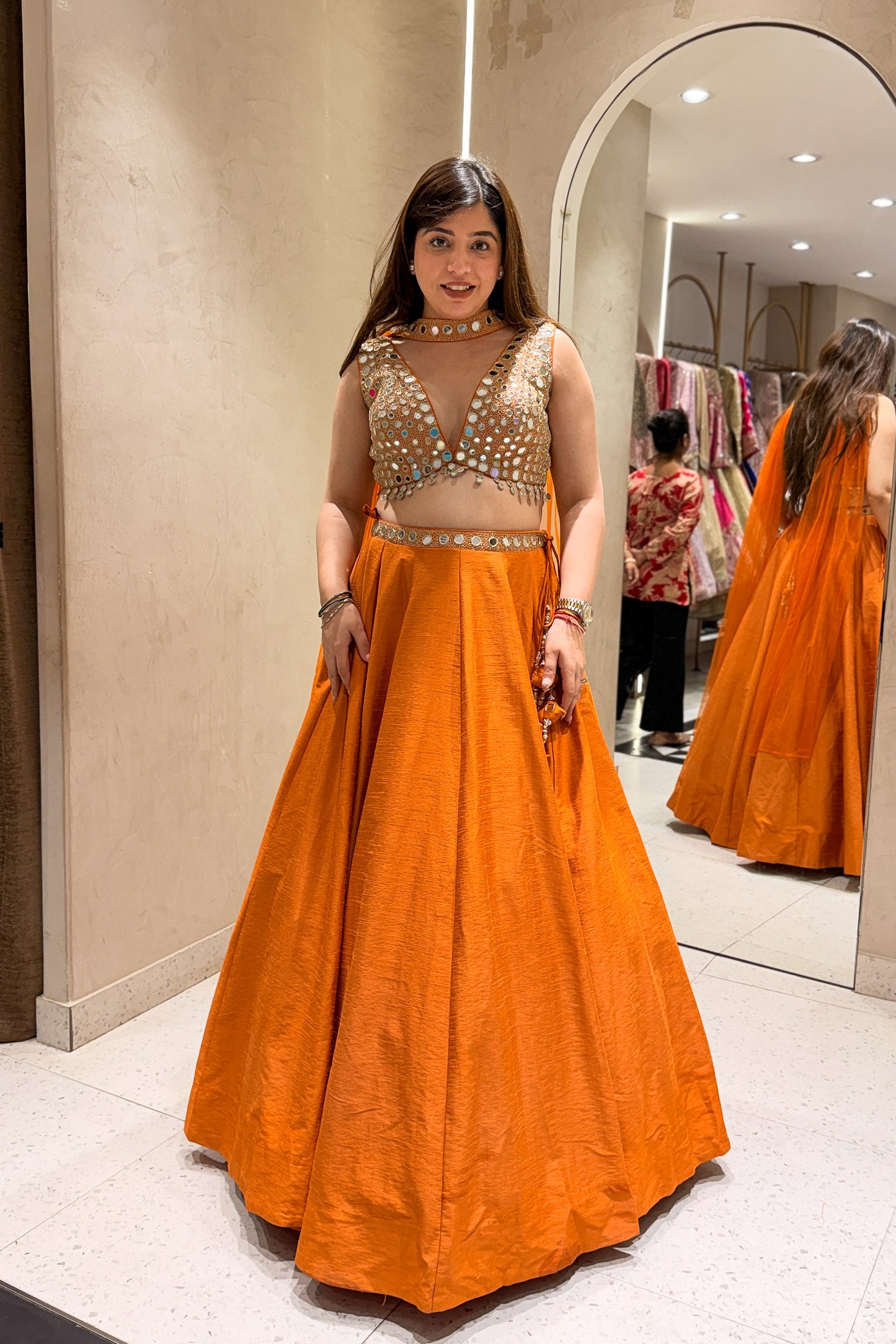 Arisha Hand Embroidered Lehenga