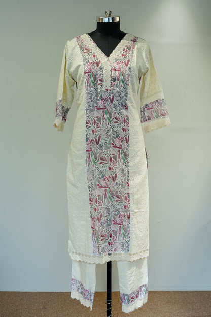 Krushi Floral Embroidered Suit Set