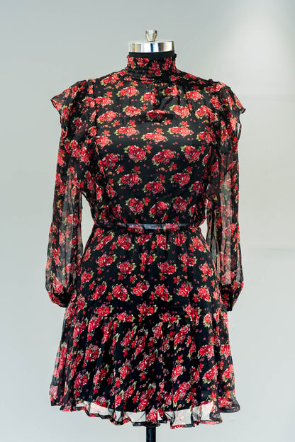 Nina Floral Printed Dress