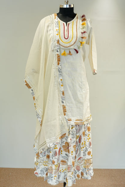 Vani Printed Embroidered Suit Set
