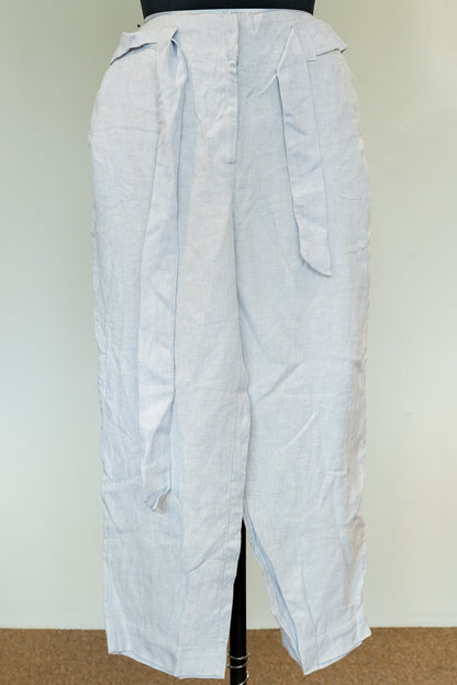 Grey Front Knot Pants