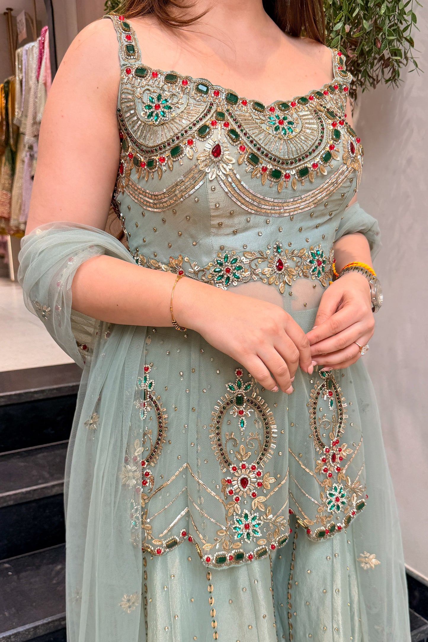 Nayira Hand Embroidered Suit Set