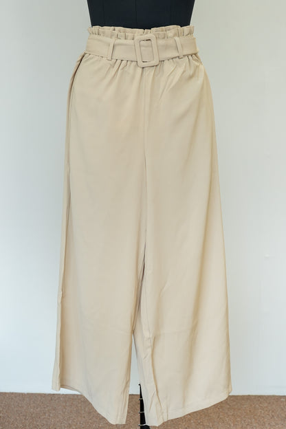 Off White Pants with Belt