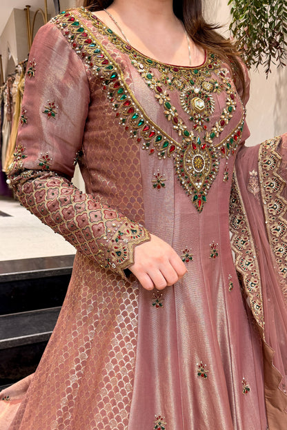 Nirbhi Hand Embroidered Anarkali with Dupatta